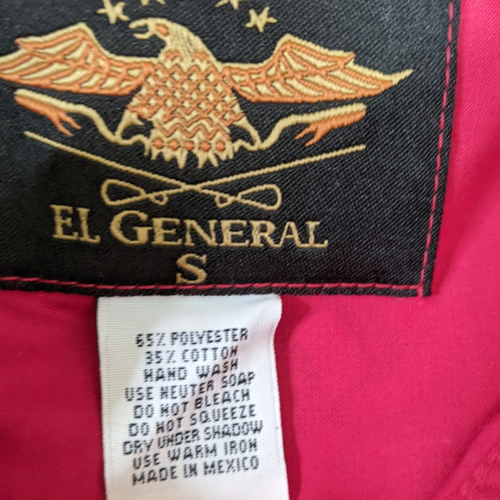 Unisex Red Western Pearl Snap Embellished Shirt Small Southwestern - Picture 10 of 11